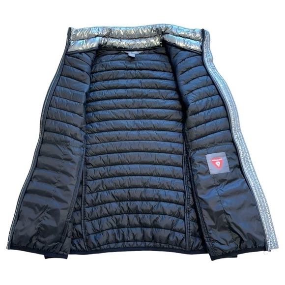 Joe Fresh Silver Metallic Puffer Vest - Size Small - Picture 5 of 12